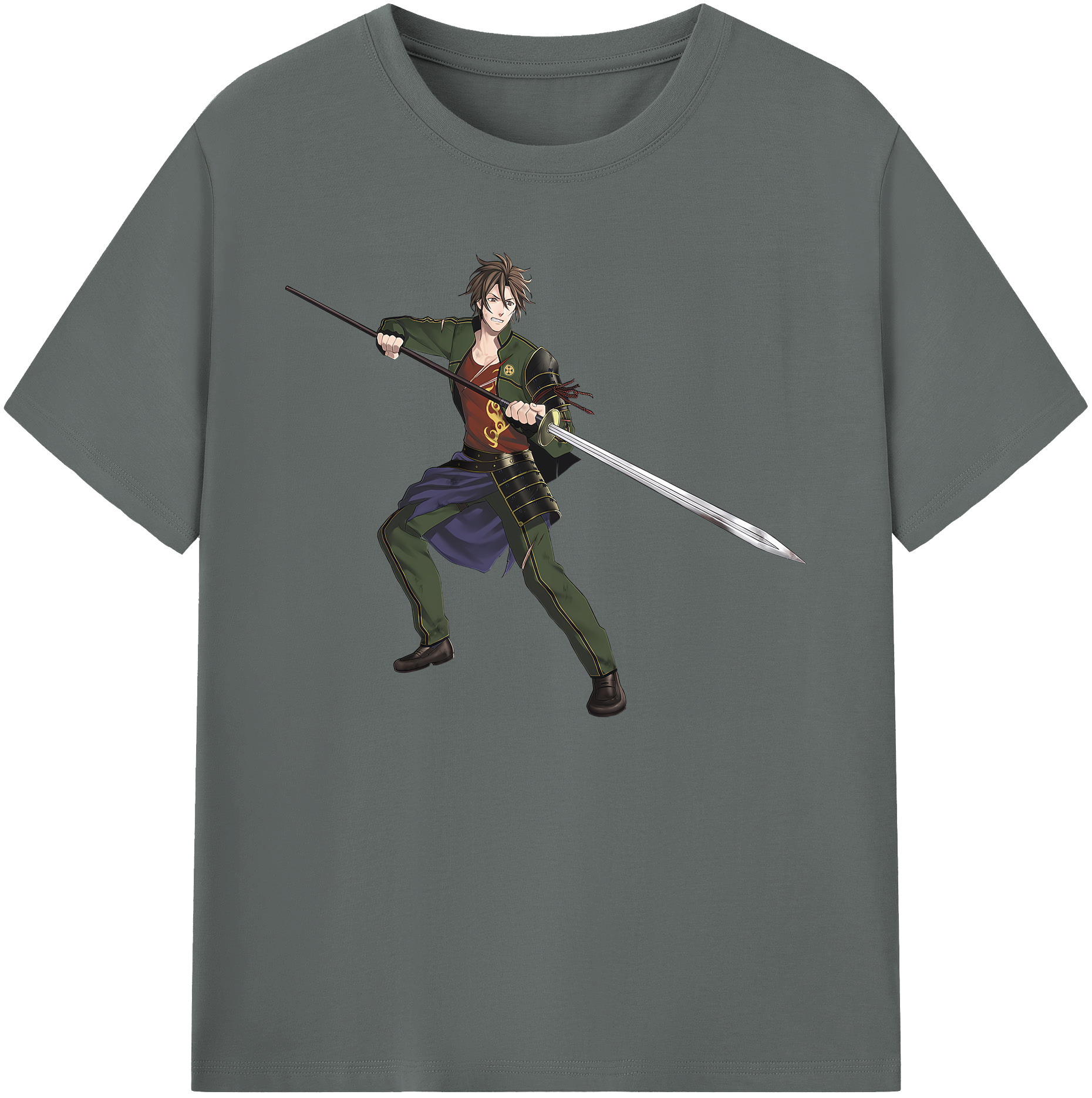 （画像用） 刀剣乱舞 Touken Ranbu 綿100％ メンズ半袖Tシャツ｜肌触りやわらか＆通気性